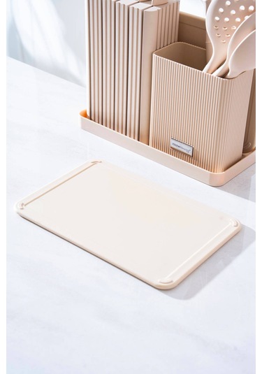 Cooper 14 Parça Standlı Kesme Tahtası Servis Ve Bıçak Seti Diğer