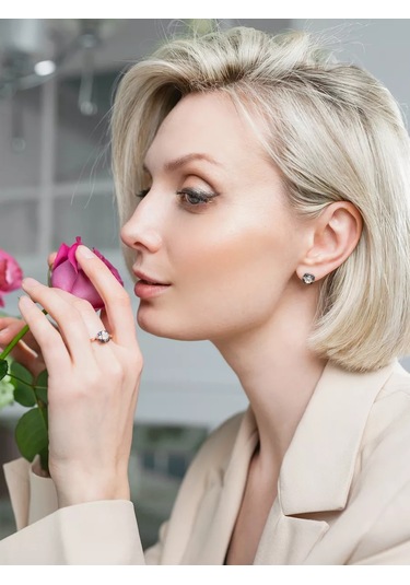 Lamponi 925 Ayar Gümüş Taşlı Opal/safir/zirkon Gümüş Yüzük 184365395 Altın