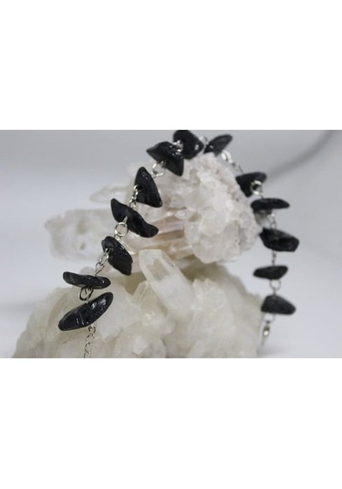 Obsidiyen Ham Taş Bileklik (Volkan Camı) (531249384)