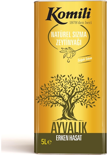 Komili Ayvalık Erken Hasat Zeytinyağı 5 L