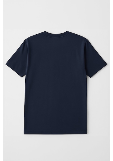 Markapia Woman Kadın %100 Pamuk Basic T-shirt Lacivert