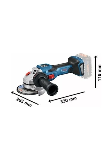 Bosch GWS 18V-15 SC 18 Volt Akülü Avuç Taşlama (Akü Ve Şarj Hariç) - 06019H6100