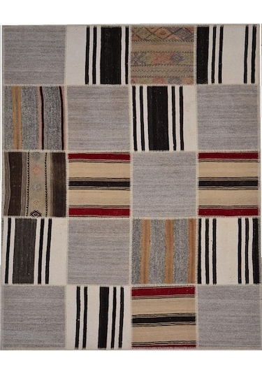Patchwork El Örgüsü Anadolu Kilimi – Spring (424972928)