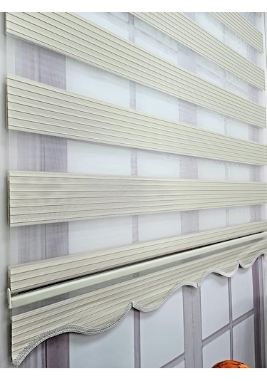 Bbb Pliseli Stor Zebra Perde Sert Plastik Kasalı