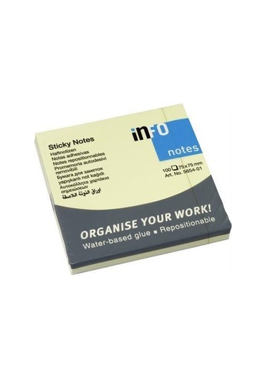 Info Notes Post-it 75x75mm Sarı 100 Yaprak