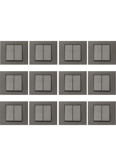 Ovivo Grano Antrasit Komütatör 12'li Paket Çerçeve Dahil