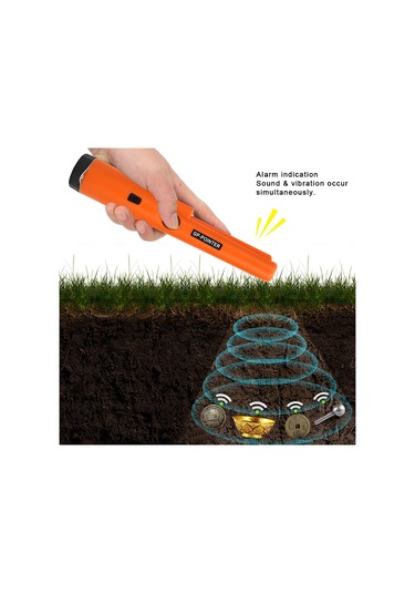 Vkemall El Tipi Metal Dedektörü - Yüksek Hassasiyetli, Ses Ve Titreşim Alarmı, Taşınabilir Tasarım, 3m Algılama Mesafesi Pil Hariç