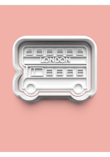 Londra Kurabiye Kalıbı Ve Şeker Hamuru Kalıbı 4'lü Set