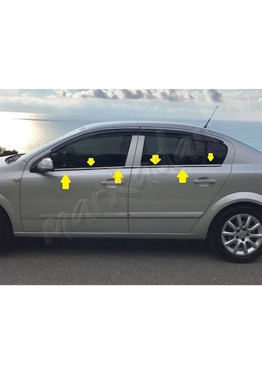 Markadan Opel Astra H Sedan Krom Cam Çıtası 2004 Sonrası 4   Parça