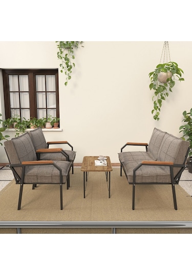 Mygusi Hayal Oturma Takımı Sehpalı Cappucino