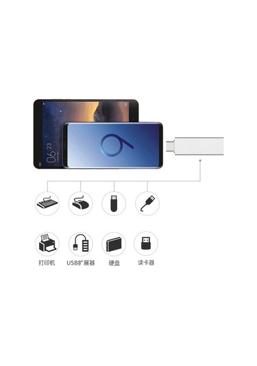 Venturemart 3 Bağlantı Noktalı Usb 3.0 Usb Hub 2.0 Çoklu Tip-c Ultra Ince Ayırıcı Hub Güç Adaptörü Kullan