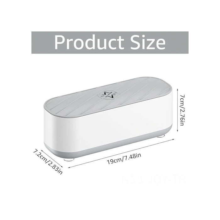 Youmex Mini Ultrasonik Temizleyici - Derinlemesine Temizleme, Zarfımsı Maddeler İçin Uygun, Güneş Gözlüğü, Mücevher, Parça Temizliği