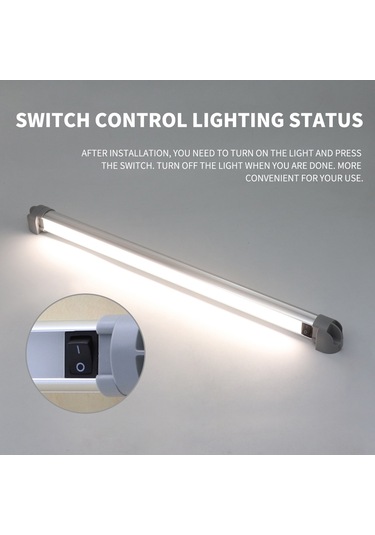 Rv Led Işık İç Aydınlatma 12-24v Evrensel 180 Dönme Özellikli Anahtarlı