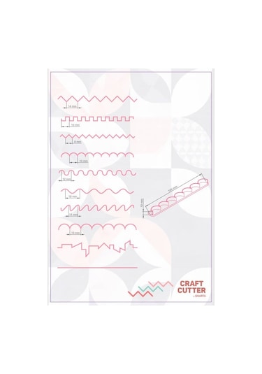 Smarta Craft Cutter Desenli Cetvel Kesiciler Hamur Ve Kil İçin