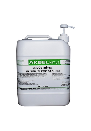 Akbel Endüstriyel El Temizleme Sabunu 5 Kg+Pompali Granülsüz