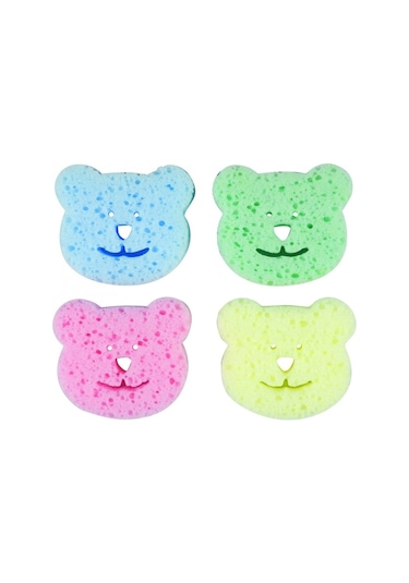 Bebedor 578 Renkli Bebek Banyo Süngeri 4'lü