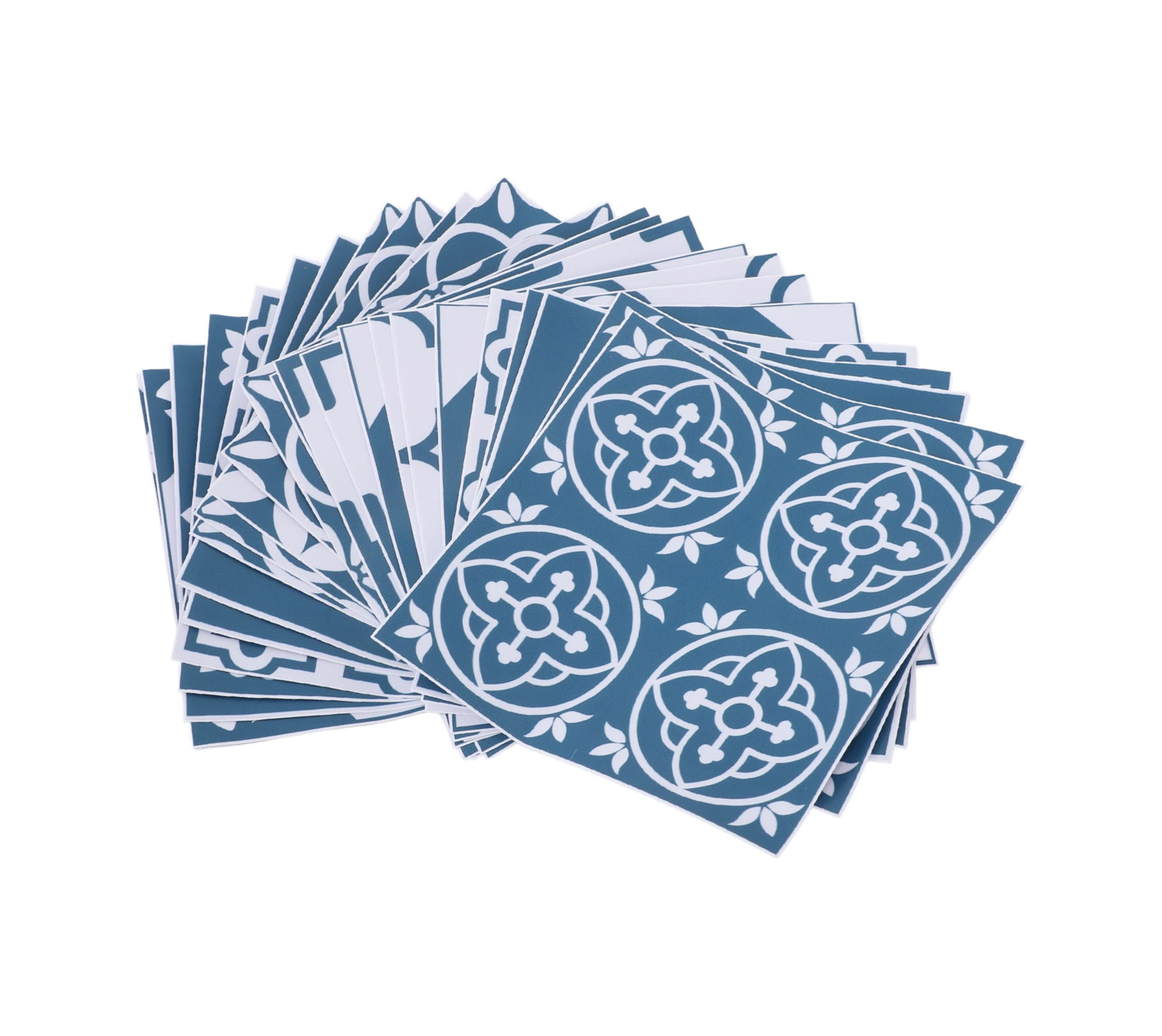 Geeroyoo 24 Adet Pvc Mdf Duvar Sticker, Suya Ve Yağa Dayanıklı, Otomatik Yapışkan, 15x15cm, Mutfak/banyo Dekorasyonu, Zanaatî Çiçek Desenli Diğer