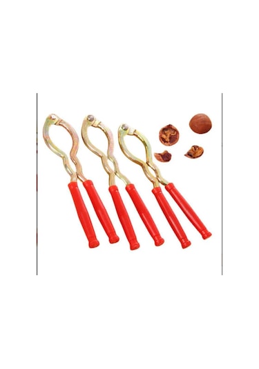 Fındık Kıracağı Klips Aleti Ceviz Açacağı Pense Ceviz Açmak İçin Alet Fındık Klipsi Fındık Maşası Kabuk Soyucu Taşınabilir Mutfak Aksesuarları Kırmızı