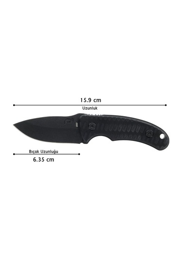 Schrade Usa Wolverıne Miını Fixed Blade 65mn Çelik Kamp Bıçak 1182519 Siyah