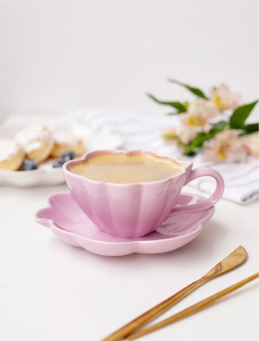 Perex Çay Takımı Seti Fincan Ve Tabak, 200 Ml 198606042 Violet