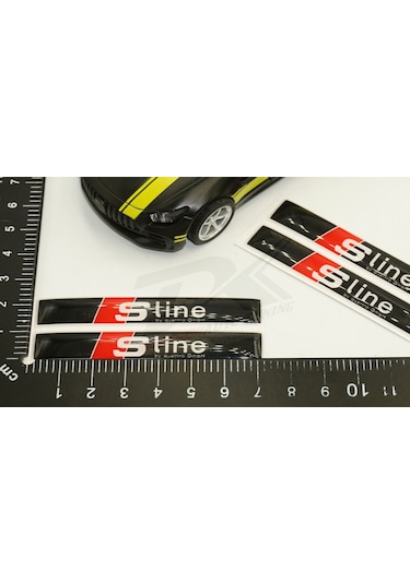 Audi S Line Logo 3M 3D Damla Silikon Torpido Bagaj Çamurluk Logo