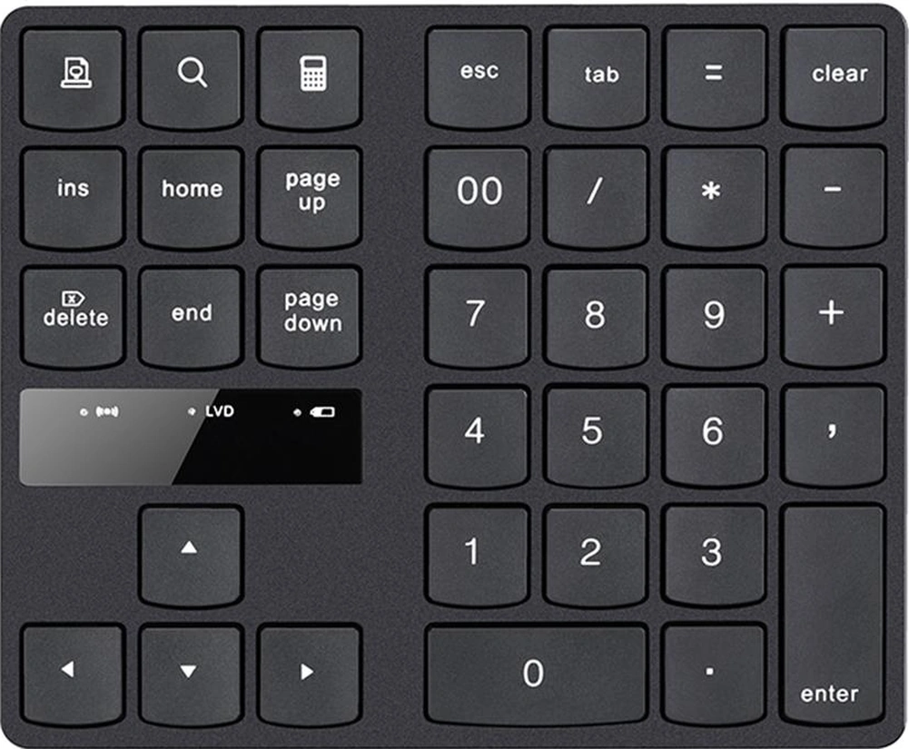 Sones 2.4g Usb Kablosuz Sayısal Tuş Takımı 35 Tuş Şarjlı Dijital Klavye Dizüstü Bilgisayar Mini Sayısal Tuş Takımı