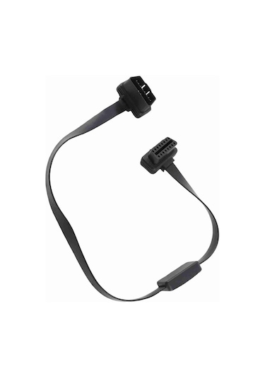 Springsun Obd2 16pın 60cm Uzatma Kablosu, Erkek-bayan Bağlantı, Tam Pimli, On/off Anahtarlı, Abs Malzeme, Araç Tanı Cihazı Bağlantısı