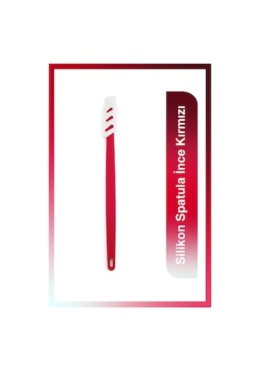 Tupperware Silikon Spatula İnce Kırmızı