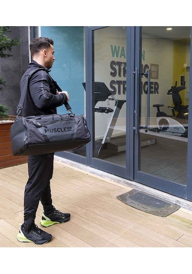 Musclecloth Glory Silindir Çanta Siyah