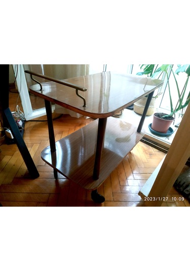 Omeniv Antika Art Deko Servis Arabası Sehpa