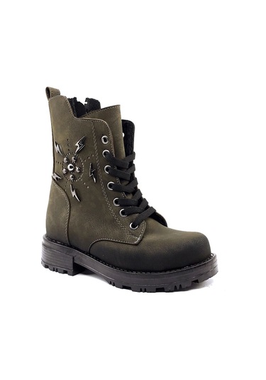 Ayakkabımood Sema Haki Içi Kürklü Kız Çocuk Bot