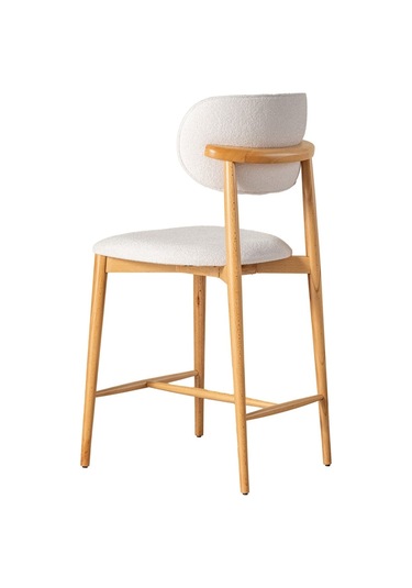 Polo Bohem Ahşap Bar Sandalyesi Natural