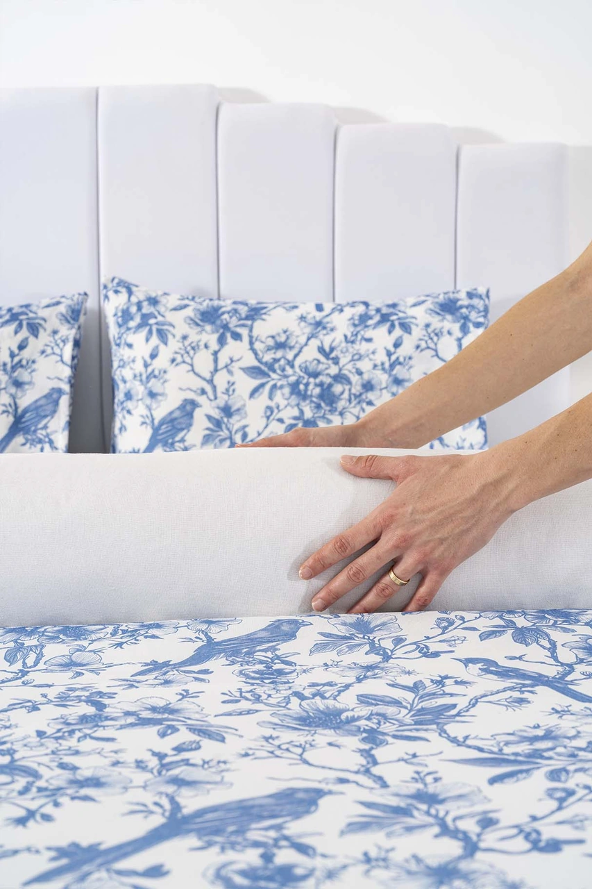 Nova Mavi Tek Kişilik Nevresim Takımı Pamuklu Çok Renkli