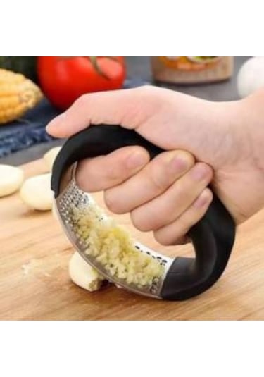 Paslanmaz Çelik Pratik Sarımsak Ezici Ergonomik Sarımsak Ezeceği