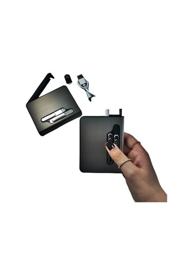 Usb Şarjlı Çakmaklı Tabaka