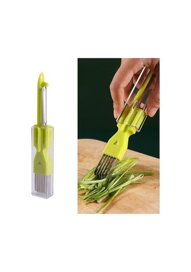 Dancemonkey Cbtx Ev Mutfak Çok Fonksiyonlu Yeşil Soğan Soyucu Yeşil, Yeşil Soğan Soyucu Yeşil