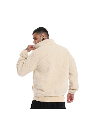 Sportive Sherpa Erkek Bej Günlük Stil Polar 24ke022-oat Bej
