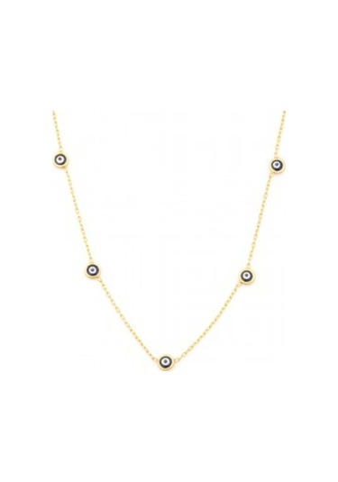 Nazar Boncuk Gümüş Kadın Kolye 925 Ayar Sevgiliye Hediye