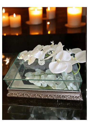 İsteme Söz Nişan Çikolata Çeyiz Kutusu 20 30 Ahşap Kenar Aynalı T