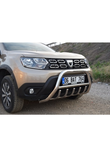 DACİA SANDERO STEPWAY KROM ÖN TAMPON KORUMA PASLANMAZ ÇELİK TÜM MODELLERLE UYUMLU