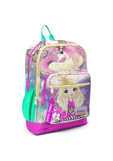 Coral High Unicorn Desen Büyük Boy Okul Sırt Çantası 23733