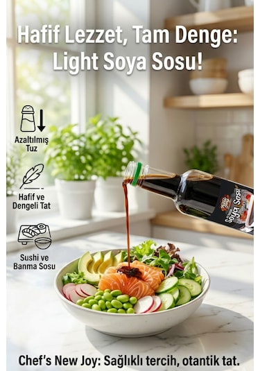 Tuzu Azaltılmış Soya Sosu 750 Ml Light Soy Sauce