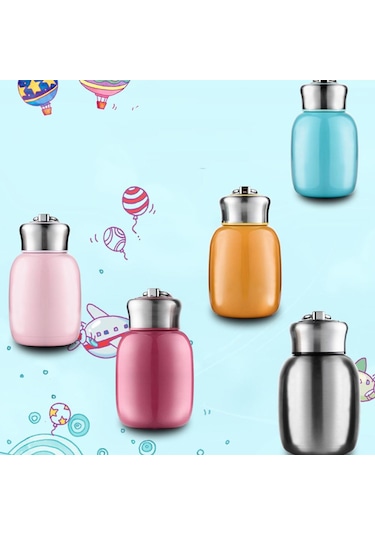 200ml Çocuklar Paslanmaz Çelik Vakum Yalıtımlı Bardak Kupa Su Şişeleri Konteyner