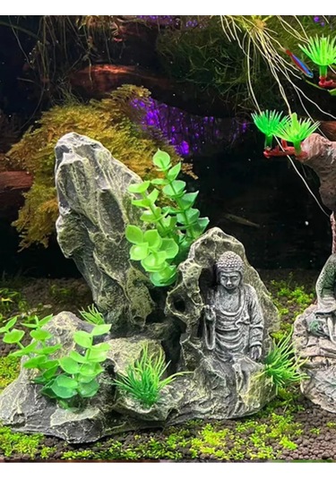 Tevdı Akvaryum Dekorasyonu Kaya Düzeni Kaya Buda 198614708