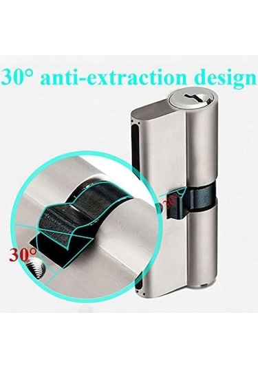 Padalink Güvenlik Kilit Çifti Anahtarlı 90mm Alüminyum Kasa Bakır Çekirdek Antipiksel Antidrill Ev Tekerlekli Kapı Kilit Cilindiri