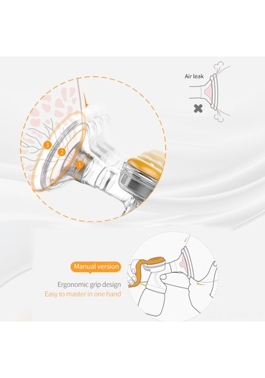 Doopser Dsp-856 Manuel Göğüs Pompası Tek Elle Göğüs Pompası Süt Emzirmek İçin 150ml Süt Şişesi 110 Geniş Açı Silikon Göğüs Kalkanı