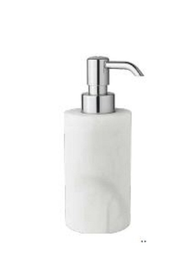 Baster Round Sıvı Sabunluk, Tezgah Üstü - Doğaltaş/krom Doğaltaş/krom