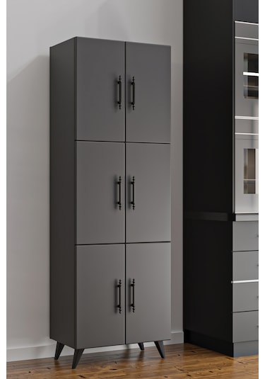 Ae-3010 Nehir Antrasit Gri Çok Amaçlı Mutfak Dolabı & Banyo Dolab