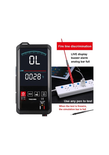 Kkmoon Kkm128 4.7" Dokunmadan Renkli Ekran Ultra-ince Multimetre