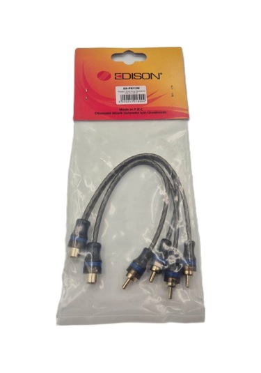 Edison Ofc Y Kablo 2 Adet %100 Bakır Amfi Y Kablo 1 Dişi 2 Erkek Y Kablo 2 Adet